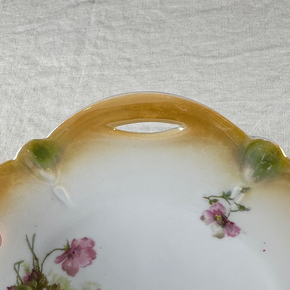 Floral Porcelain Serving Plate or Hang on Wall - Picture 10 of 12